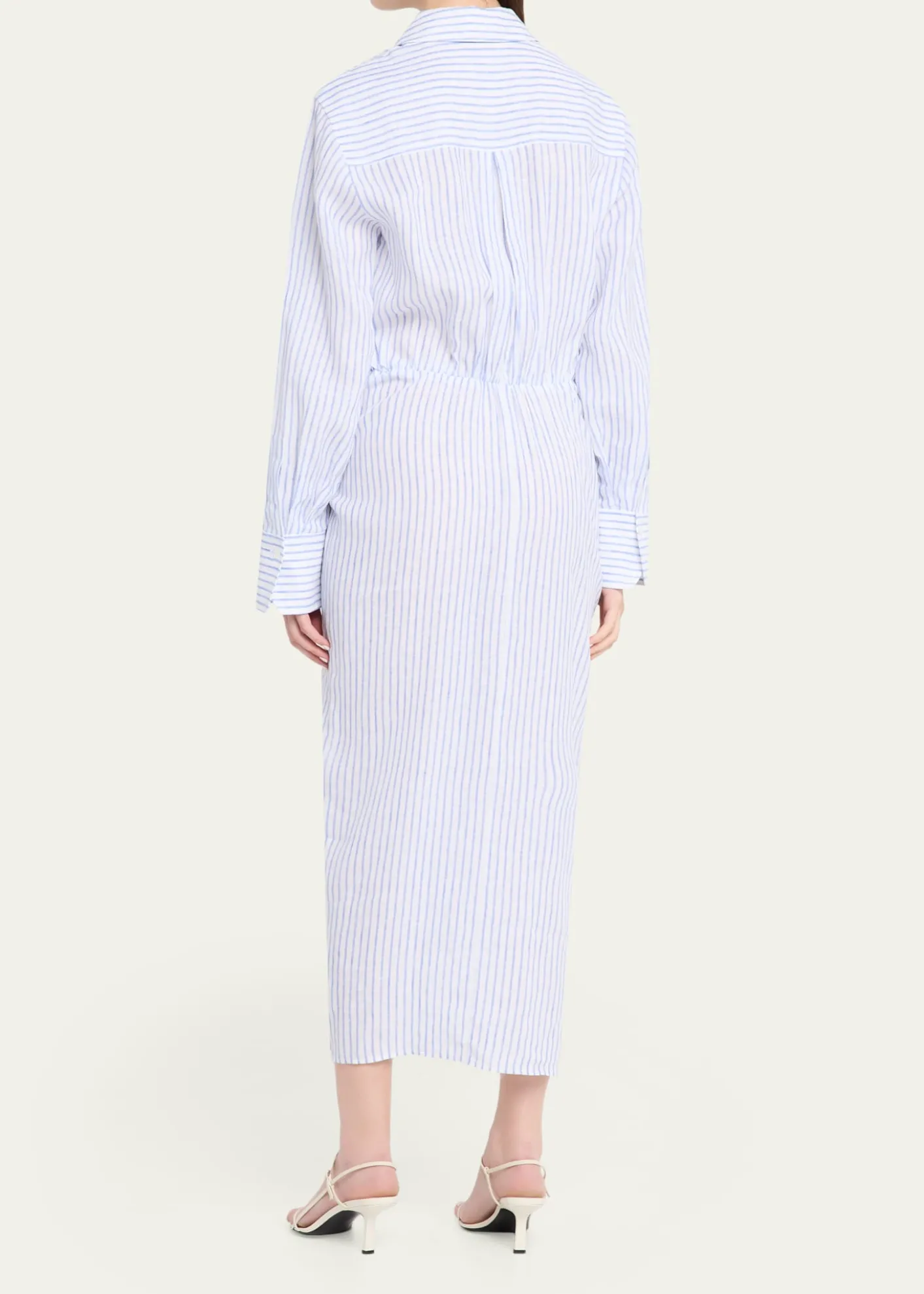 A.L.C.Mila Stripe Linen Shirtdress