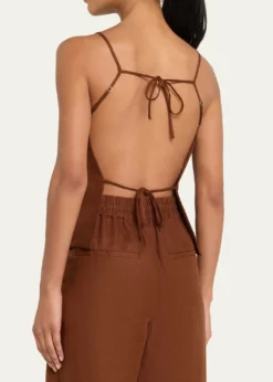 A.L.C.Reese Strappy Open-Back Top