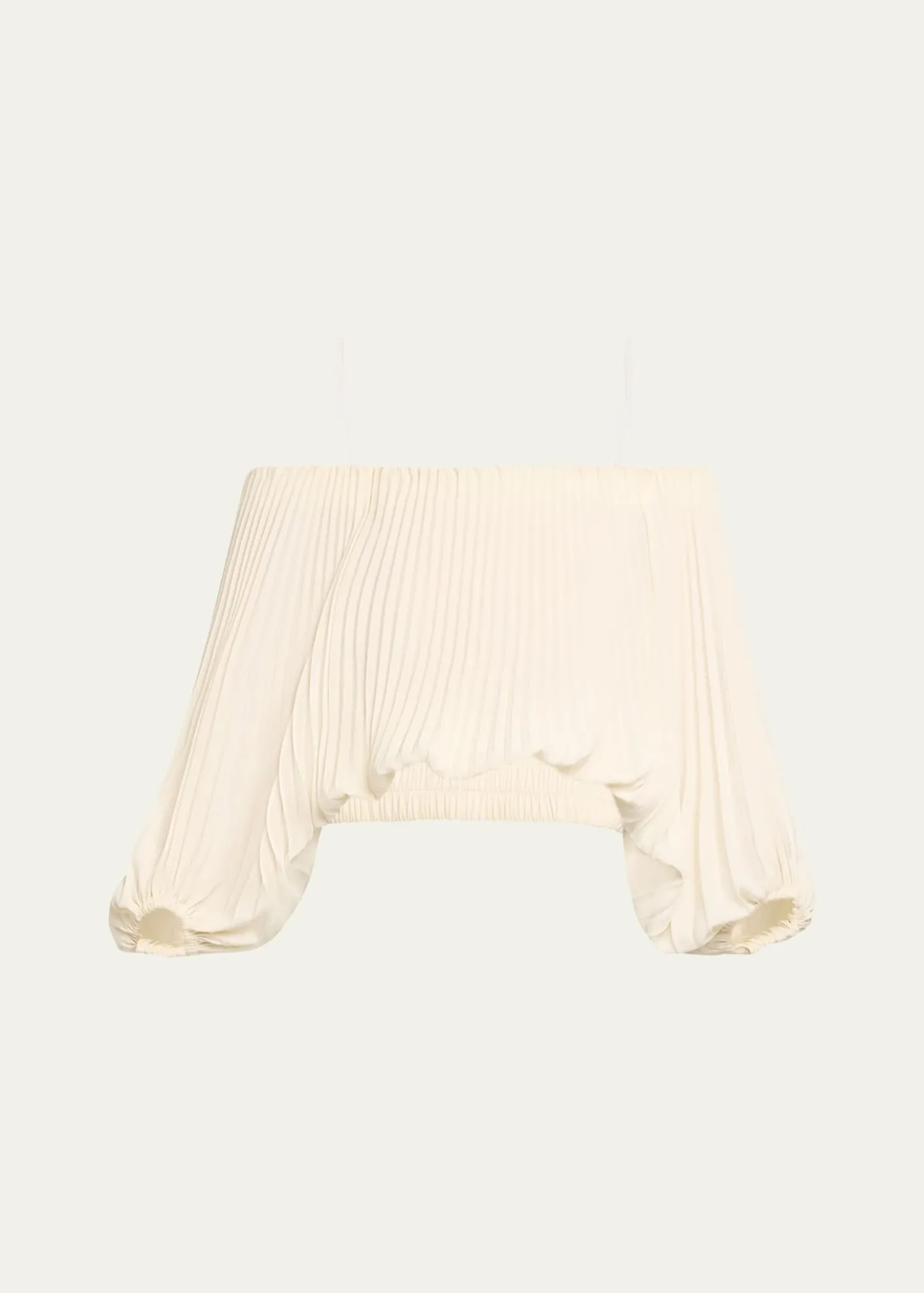 A.L.C.Sienna Pleated Off-The-Shoulder Top