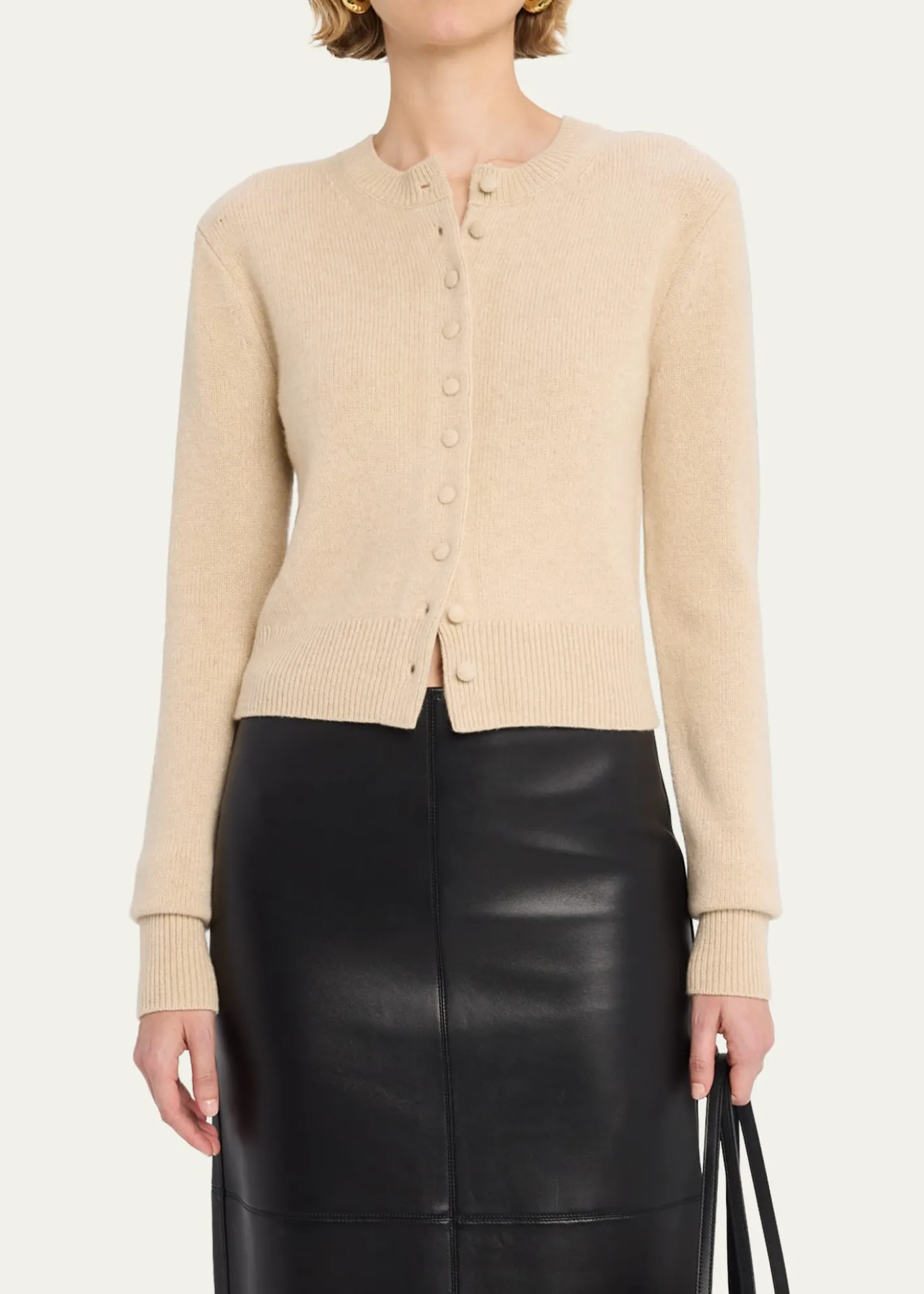 A.L.C.Skyler Cashmere Crewneck Cardigan