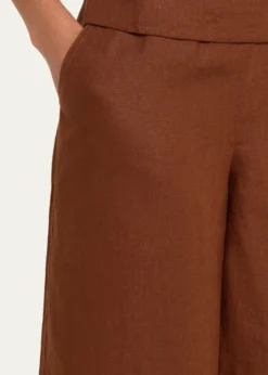 A.L.C.Tyler Wide-Leg Linen Pants