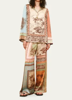 ALEMAISAlberta Silk Shirt