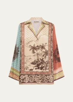 ALEMAISAlberta Silk Shirt