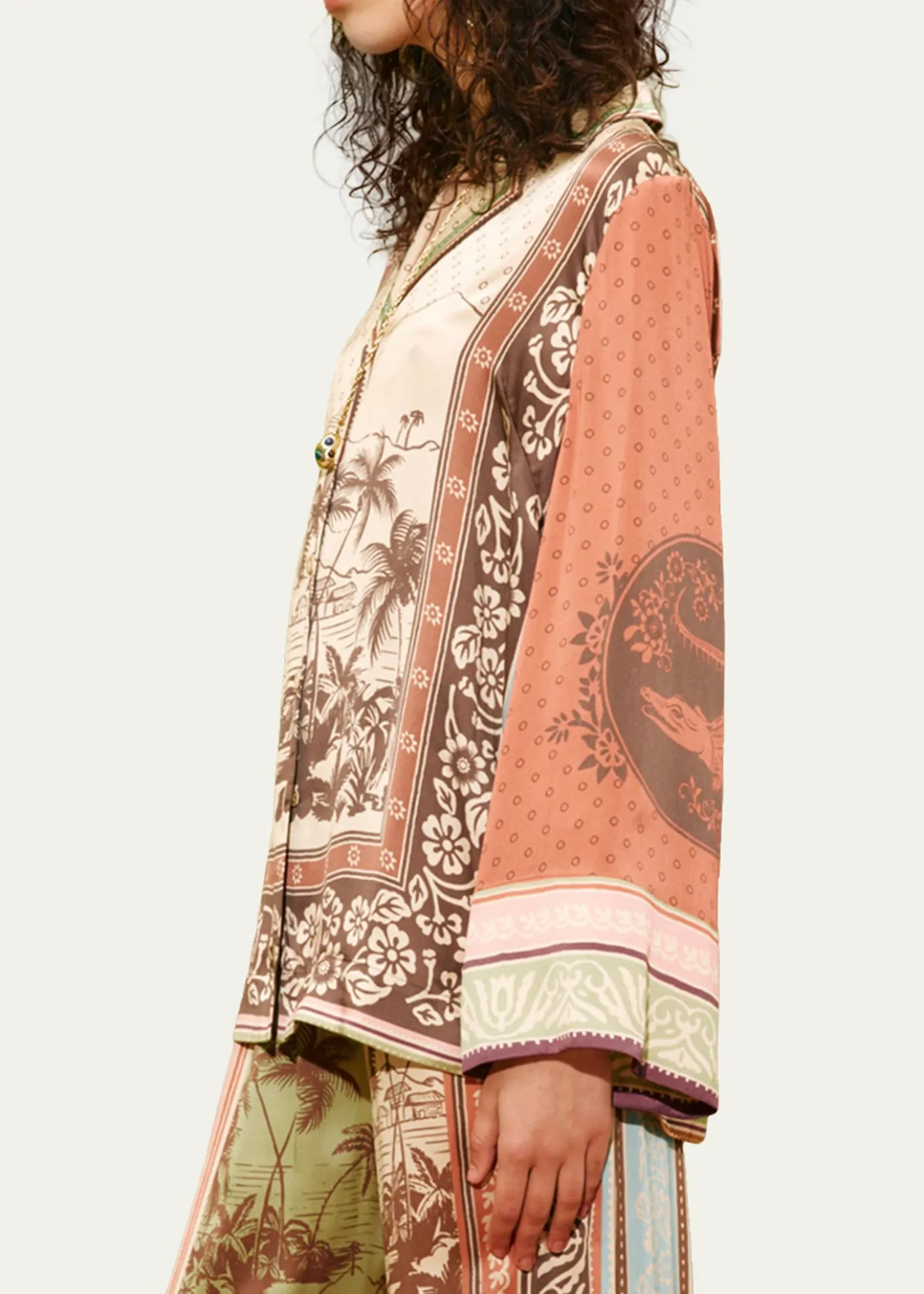 ALEMAISAlberta Silk Shirt