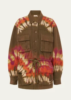 ALEMAISMarilyn Tie-Dye Denim Utility Jacket