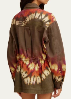 ALEMAISMarilyn Tie-Dye Denim Utility Jacket