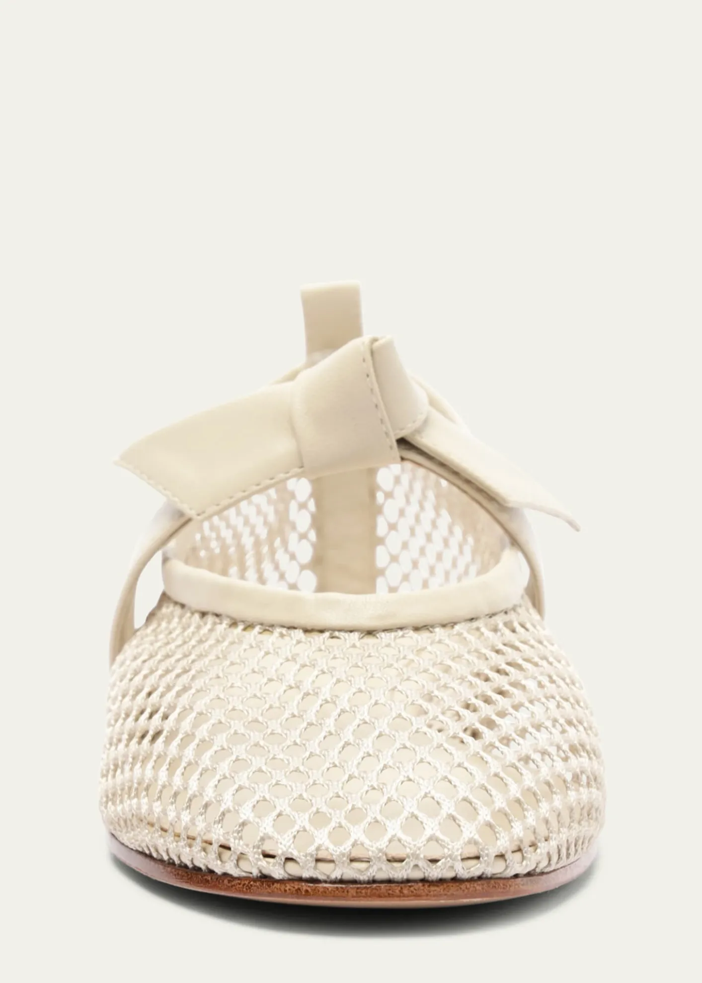 Alexandre BirmanClarita Bow Fishnet Ballerina Flats