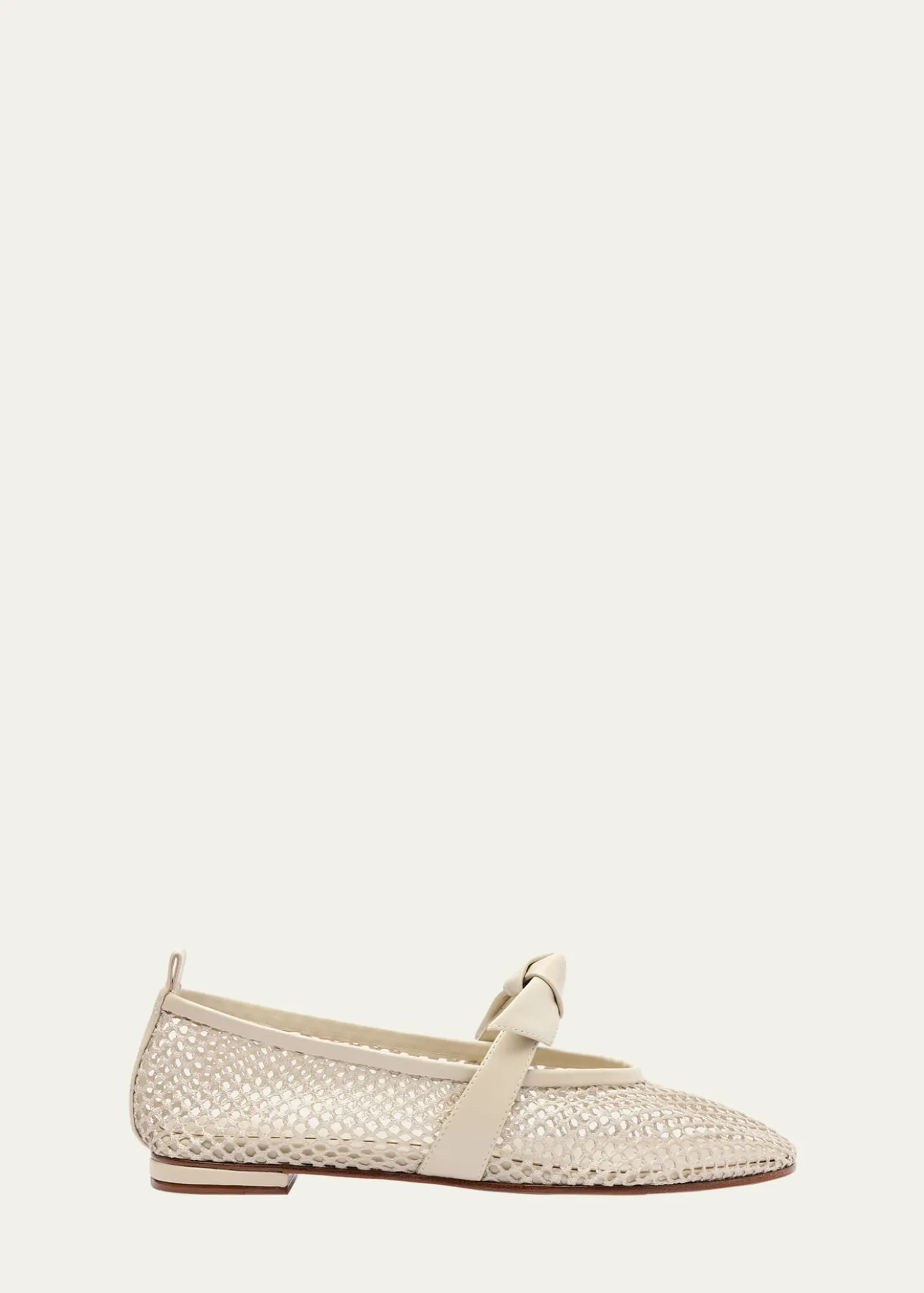 Alexandre BirmanClarita Bow Fishnet Ballerina Flats