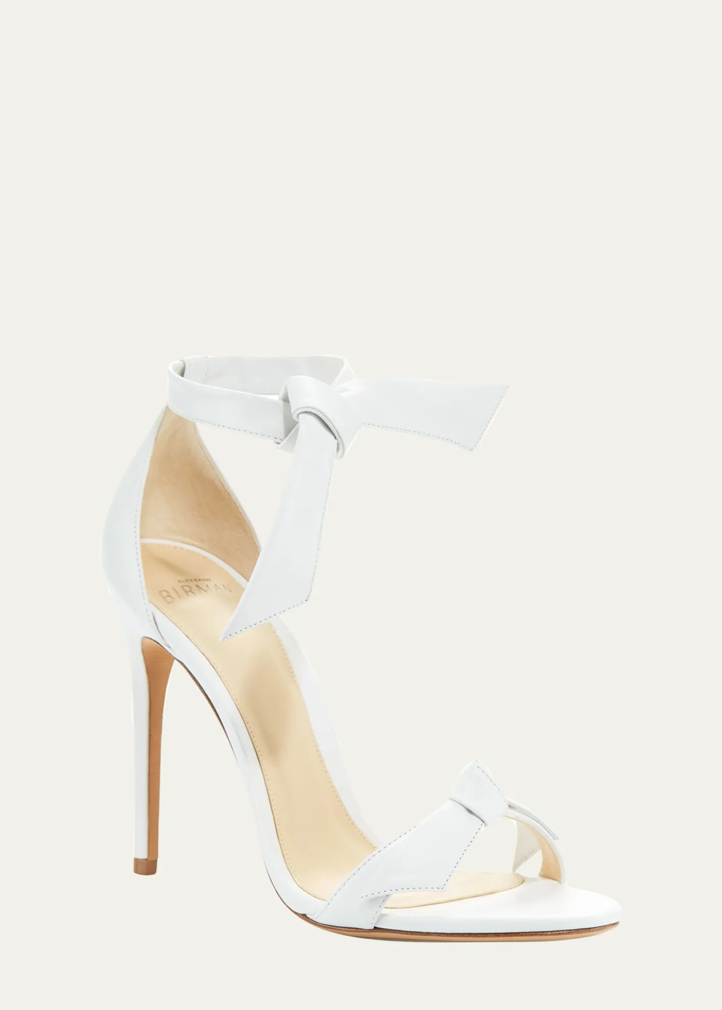 Alexandre BirmanClarita Knotted Leather High-Heel Sandals
