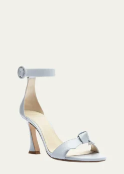Alexandre BirmanClarita Knot Ankle-Strap Leather Sandals