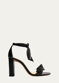 Alexandre BirmanClarita Leather Bow Ankle-Strap Sandals