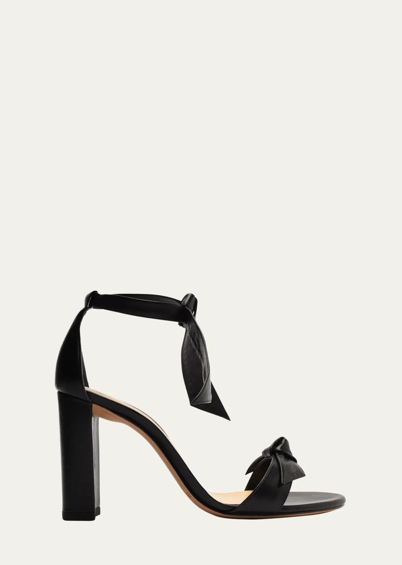 Alexandre BirmanClarita Leather Bow Ankle-Strap Sandals