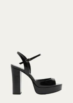 Alexandre Birman120mm Amy Patent Leather Platform Sandals