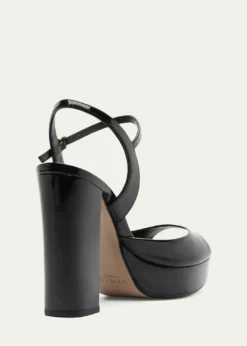 Alexandre Birman120mm Amy Patent Leather Platform Sandals