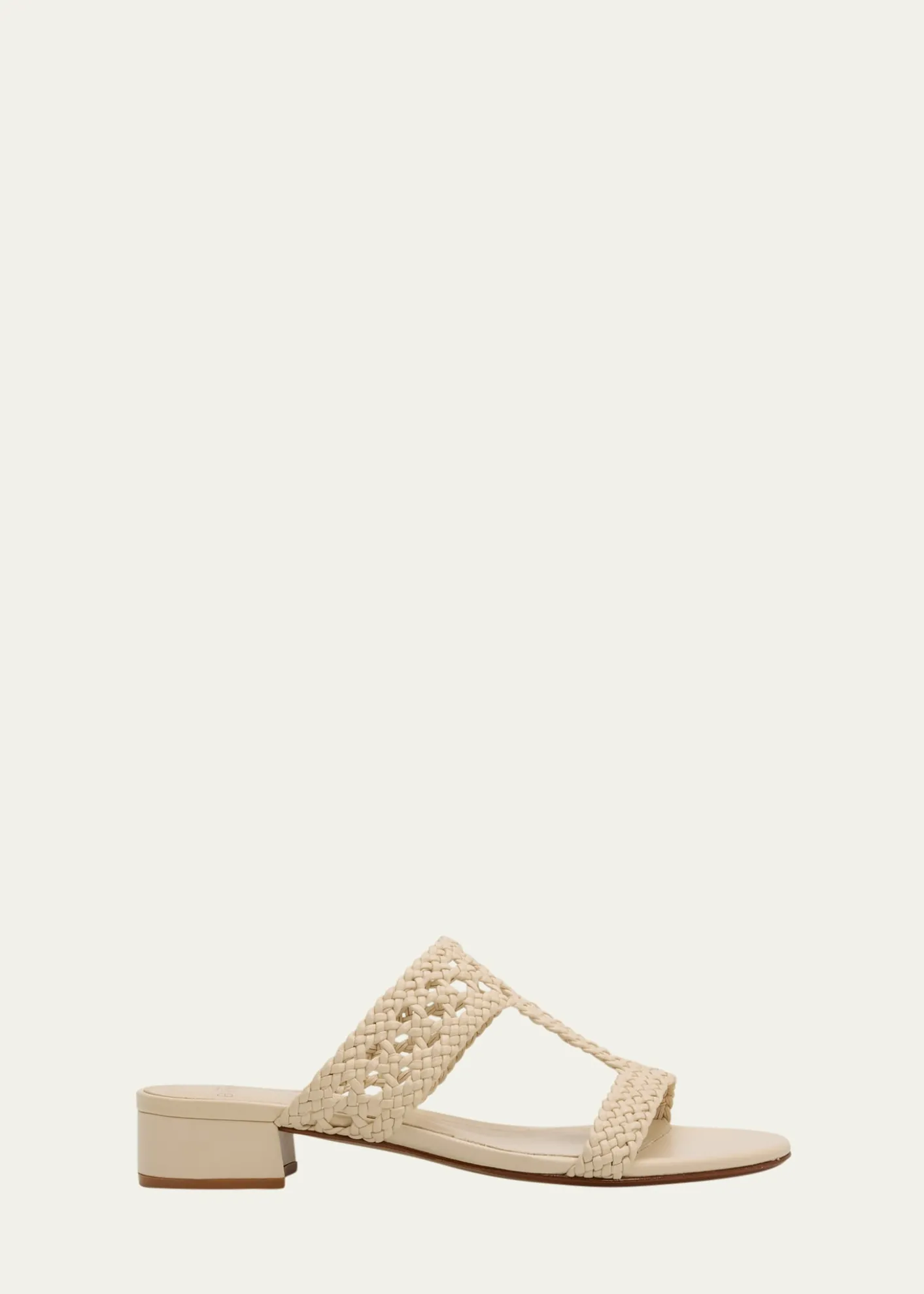 Alexandre Birman30mm Braided Leather Block-Heel Sandals