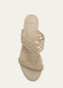 Alexandre Birman30mm Braided Leather Block-Heel Sandals