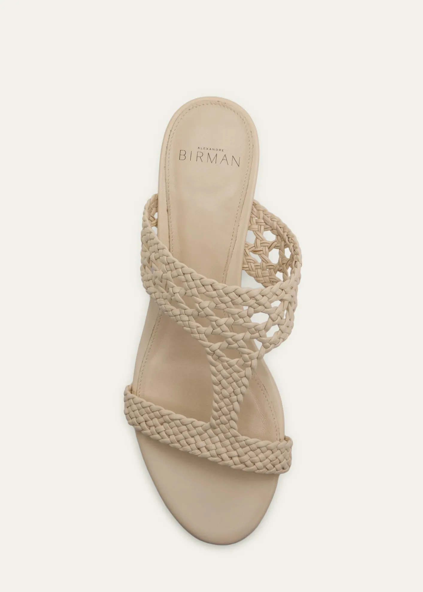 Alexandre Birman30mm Braided Leather Block-Heel Sandals