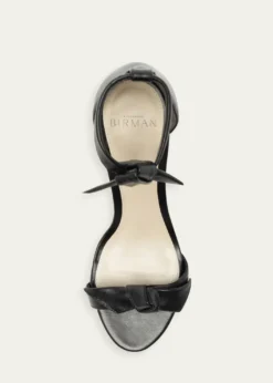 Alexandre Birman75mm Clarita Leather Bow Ankle-Strap Sandals