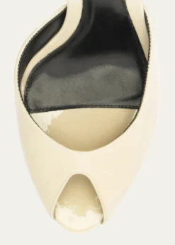 Alexandre Birman85mm Miranda Patent Leather Peep-Toe Pumps