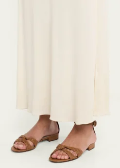 Alexandre BirmanSabrina Braided Leather Flat Sandals