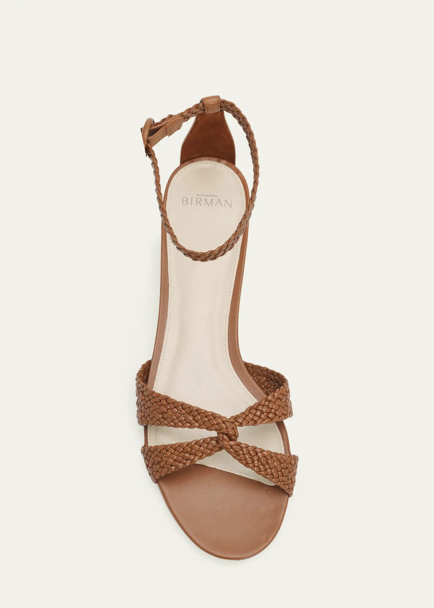 Alexandre BirmanSabrina Braided Leather Flat Sandals
