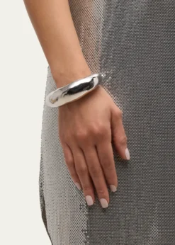 Alexis BittarLarge Molten Silver-Tone Hinged Cuff Bracelet