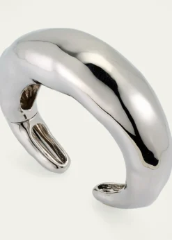 Alexis BittarLarge Molten Silver-Tone Hinged Cuff Bracelet
