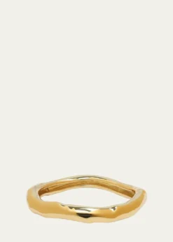 Alexis BittarSmall Molten Gold Bangle Bracelet, Size Large