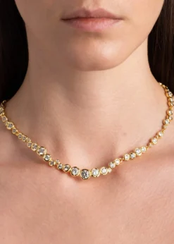 Alexis BittarAsterales Gold CZ All Around Necklace