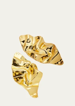 Alexis BittarCrumpled Gold Large Post Earrings