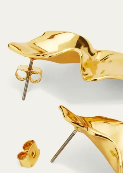Alexis BittarCrumpled Gold Small Post Earrings