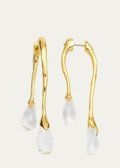 Alexis BittarLucite Front-Back Double Drop Earrings