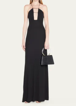 Alexis BittarLucite Quad Croc-Embossed Top-Handle Bag