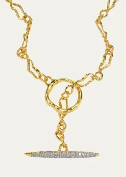 Alexis BittarSolanales Crystal Infinity Link Necklace