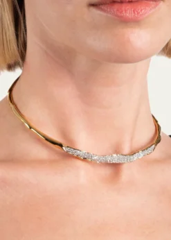 Alexis BittarSolanales Crystal Skinny Collar Necklace