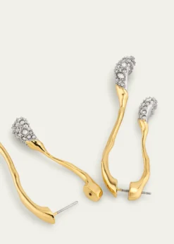 Alexis BittarSolanales Front-Back Double Drop Crystal Earrings