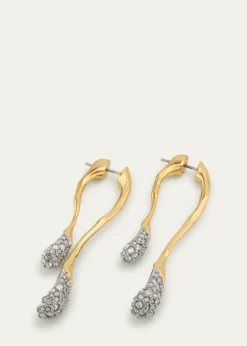 Alexis BittarSolanales Front-Back Double Drop Crystal Earrings