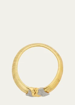Alexis BittarSolanales Gold Tubogas Collar Necklace