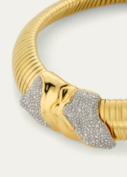 Alexis BittarSolanales Gold Tubogas Collar Necklace