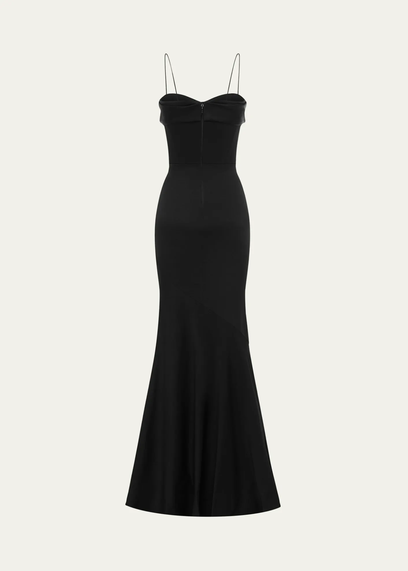 Alex PerryCupped Draped Satin Gown
