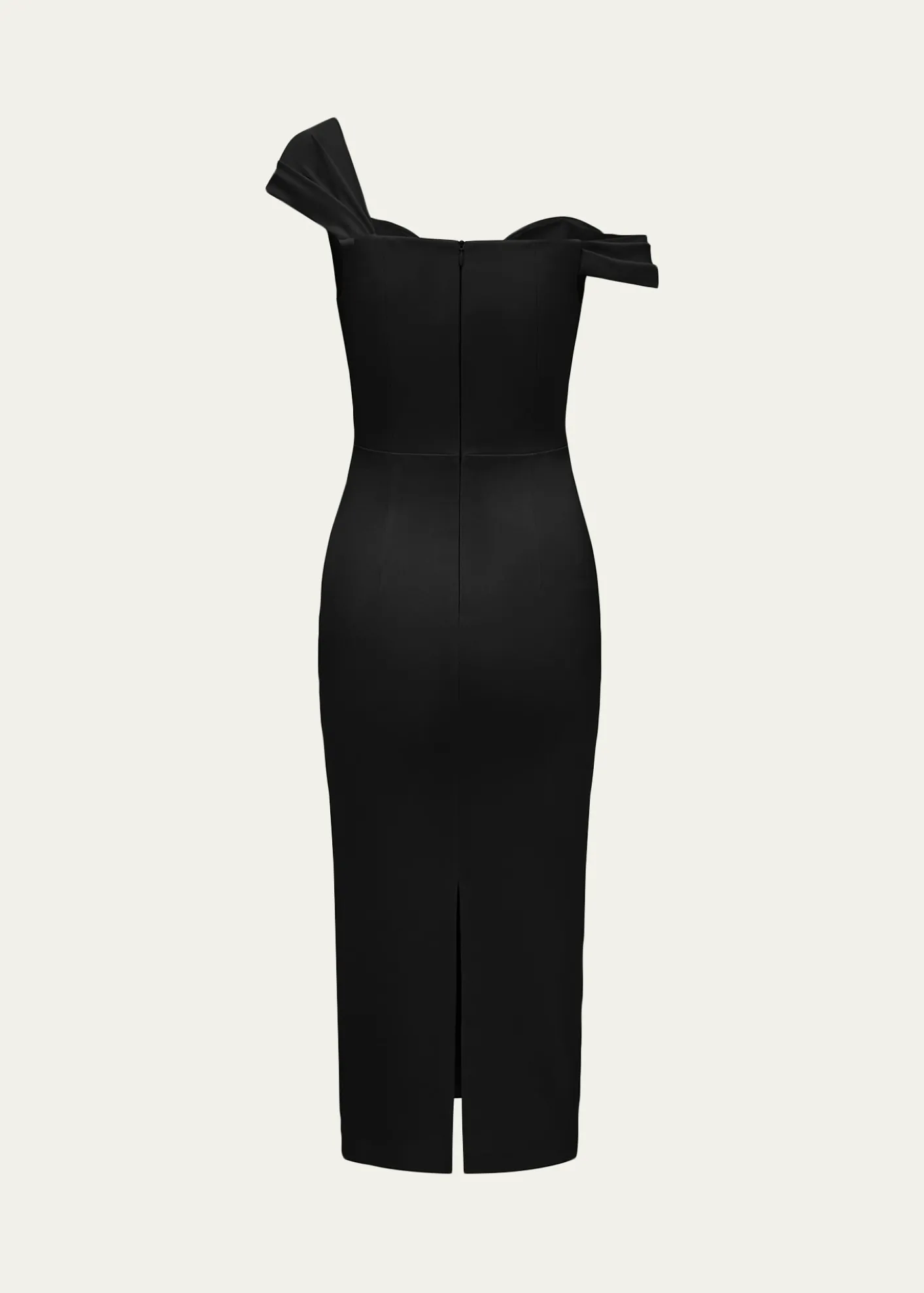Alex PerryOff-Shoulder Sweetheart Midi Dress