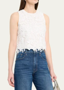 ALICE + OLIVIAAmal Lace Tank Top