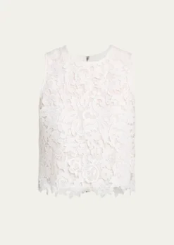 ALICE + OLIVIAAmal Lace Tank Top