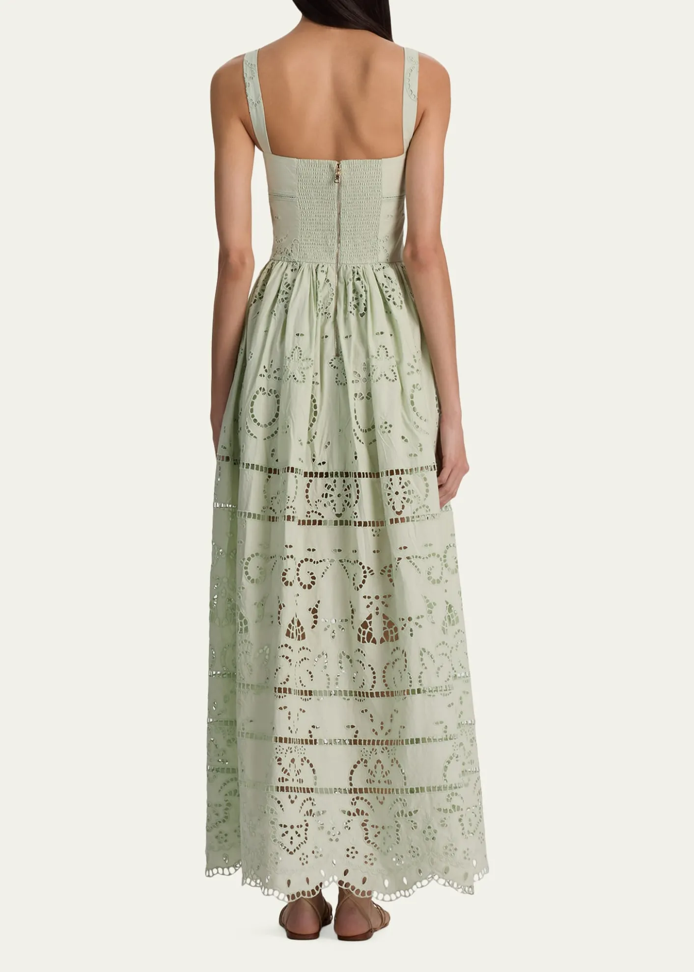 ALICE + OLIVIAAnya Embroidered Maxi Dress