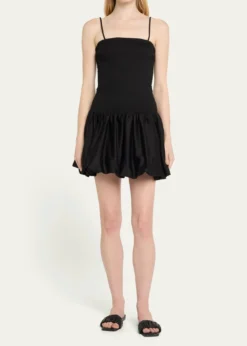 ALICE + OLIVIAArden Drop-Waist Bubble Mini Dress
