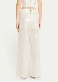 ALICE + OLIVIAAthena Sequined Wide-Leg Pants