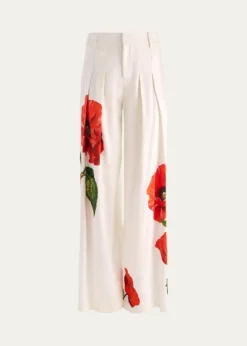 ALICE + OLIVIABlaire High-Rise Pleated Trousers