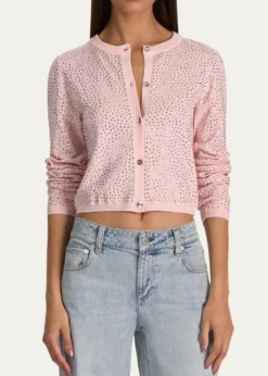 ALICE + OLIVIACarson Embellished Cardigan
