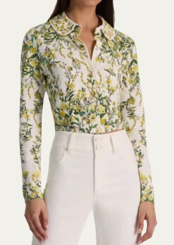 ALICE + OLIVIACarson Printed Cardigan