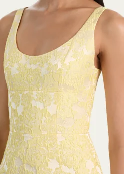 ALICE + OLIVIACharlotte Floral Jacquard Mini Dress